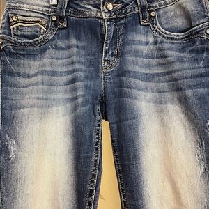 Rock Revival Jeans Size 29W 30L Posey Easy Boot Med Blue Faded Boot Cut